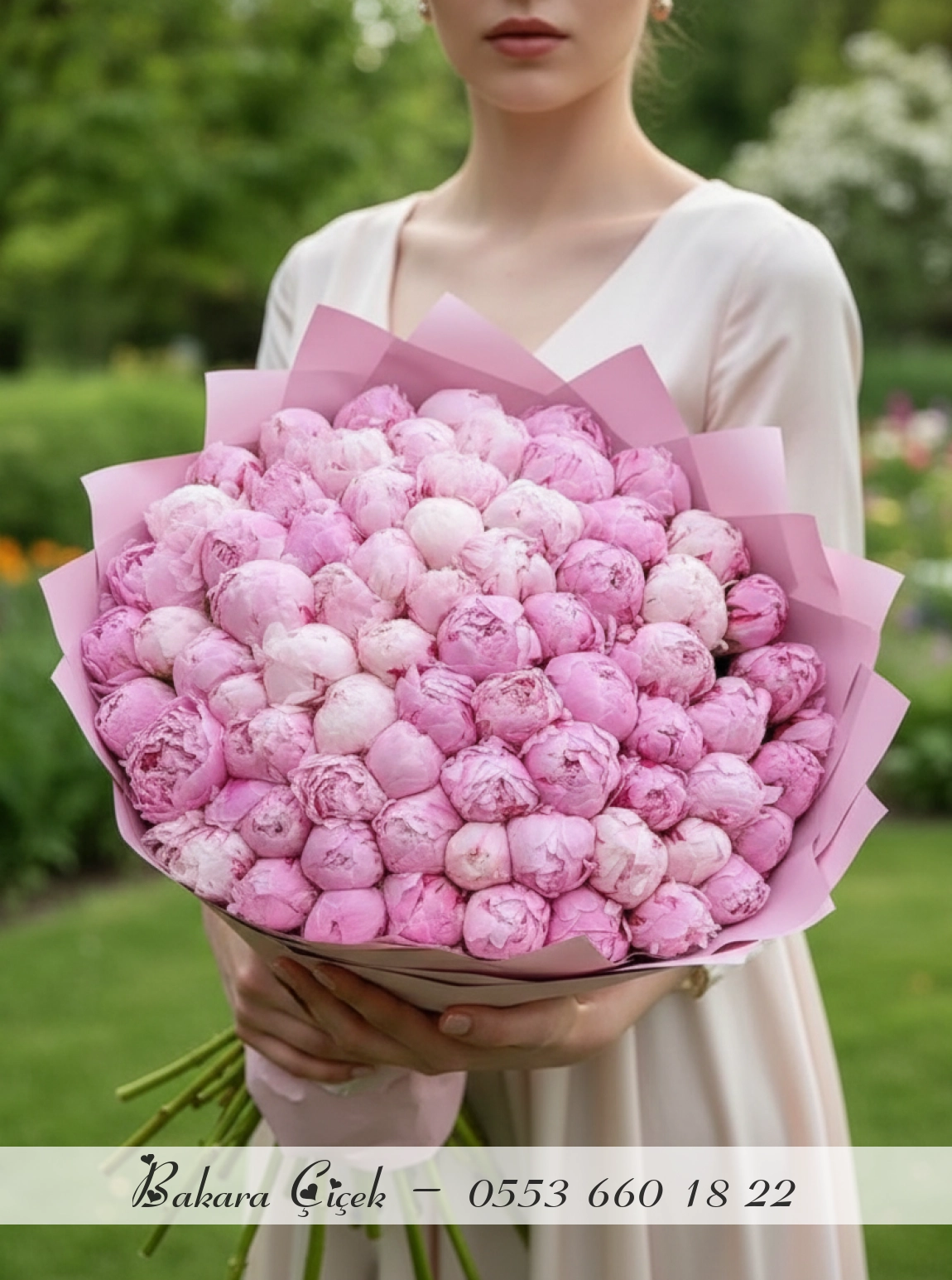 100’Lü Premium Pembe Şakayık