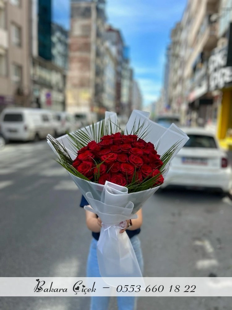 40 Adet Kırmızı Gül