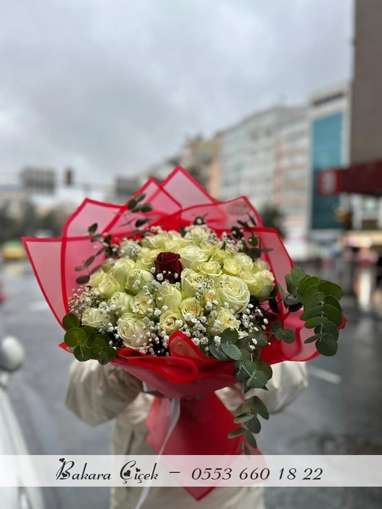 41’Li Beyaz Gül