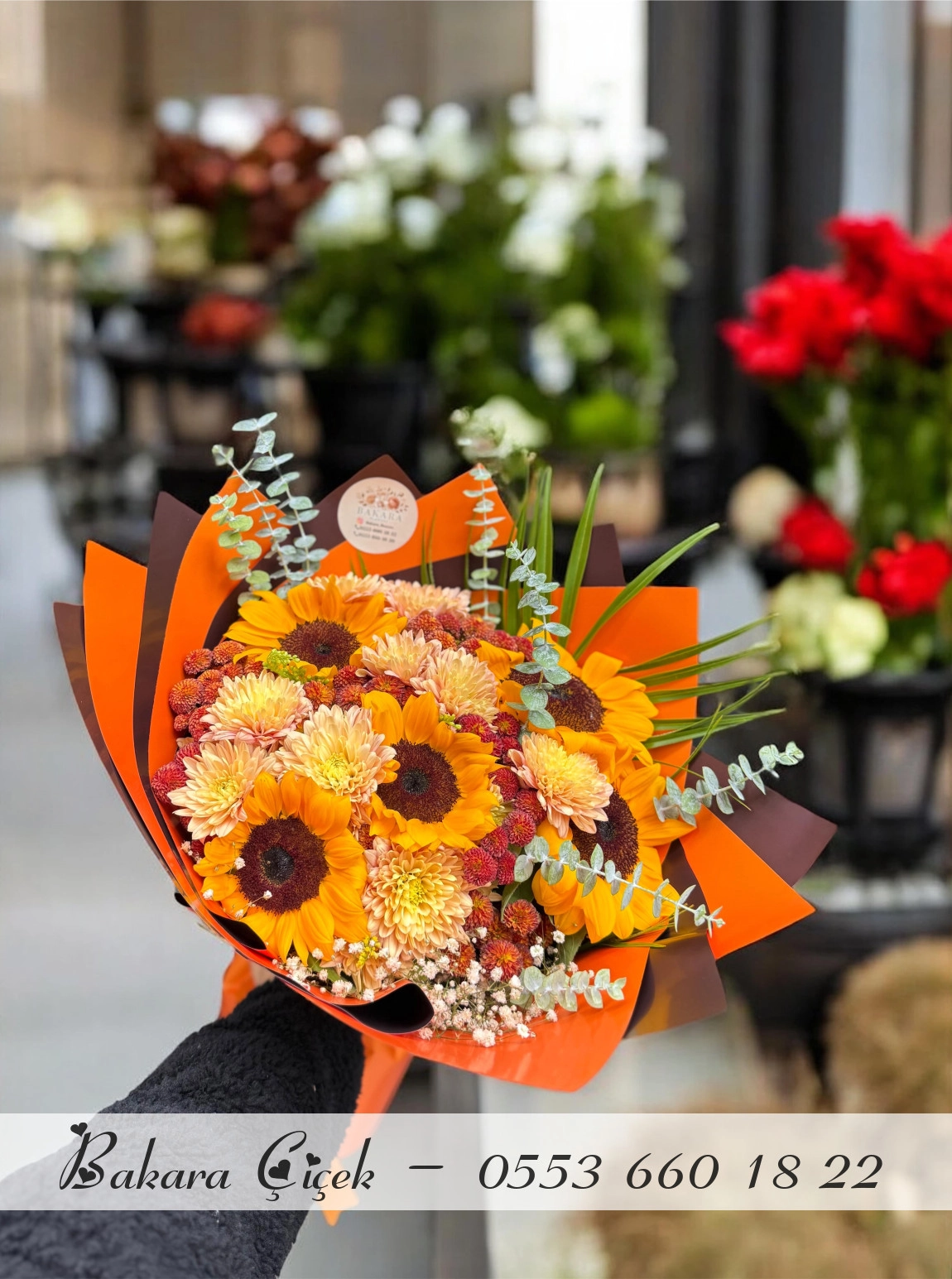 Ay Çiçeği Kasımpatı Buketi