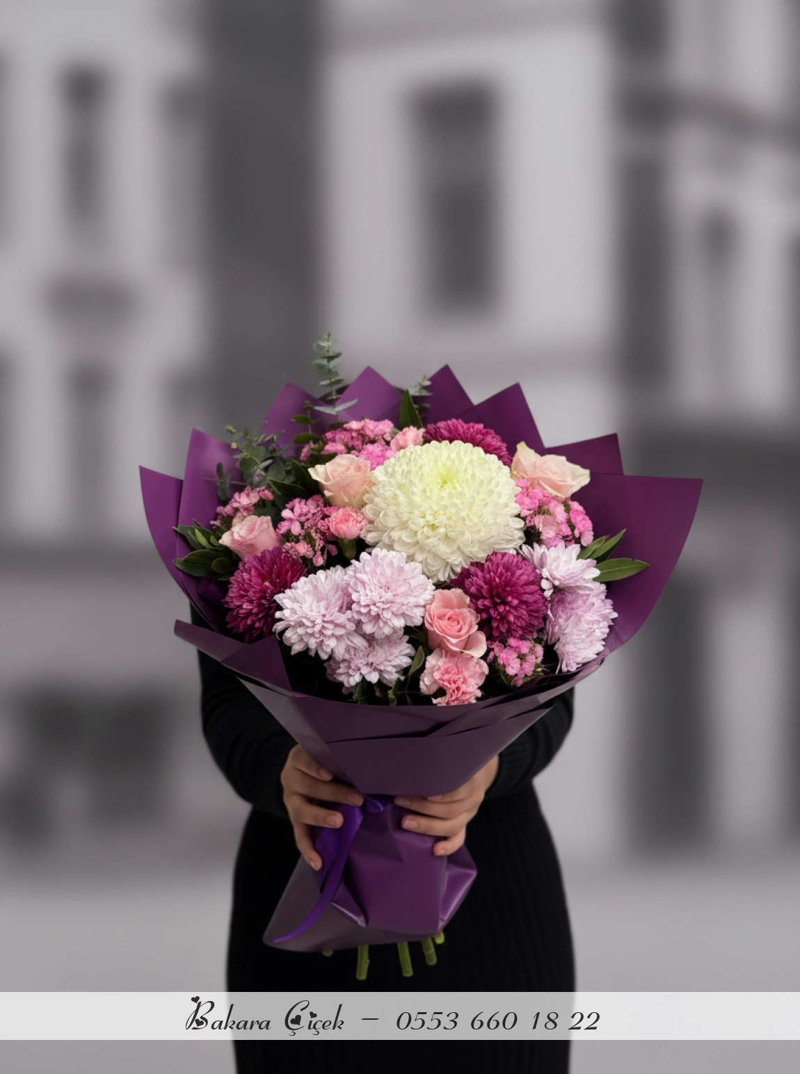 Mix Beyaz Pembe Buket