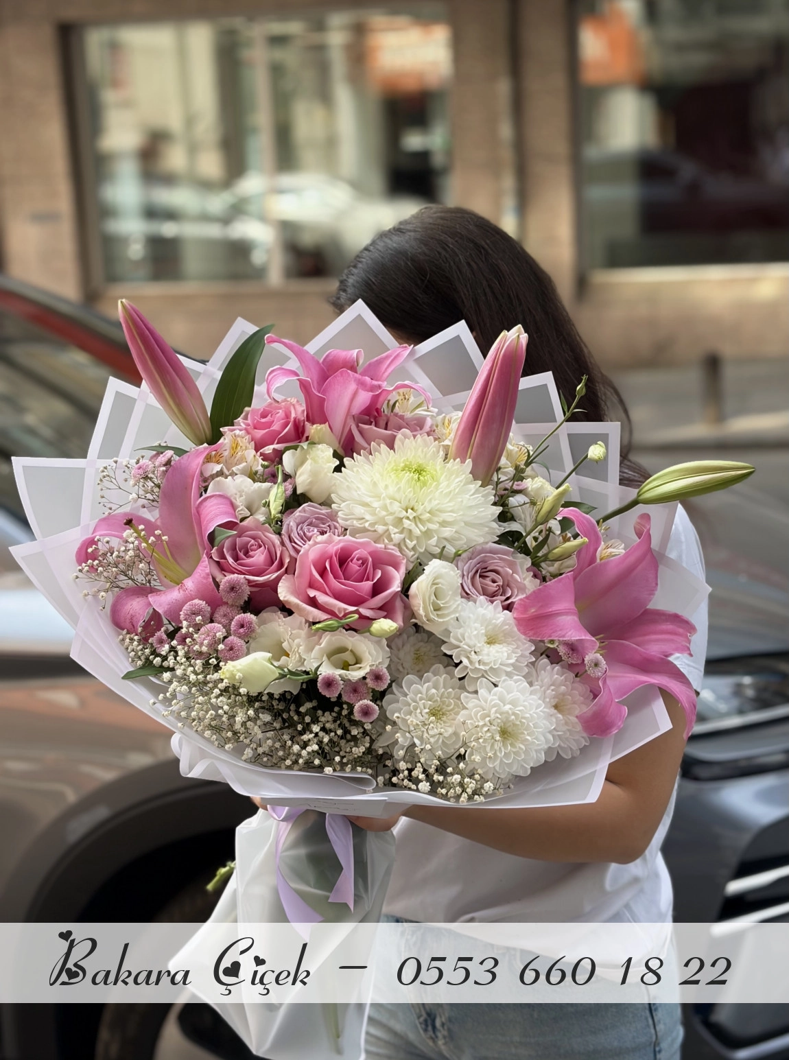 Pembe Lilyum Anastasia Buketi