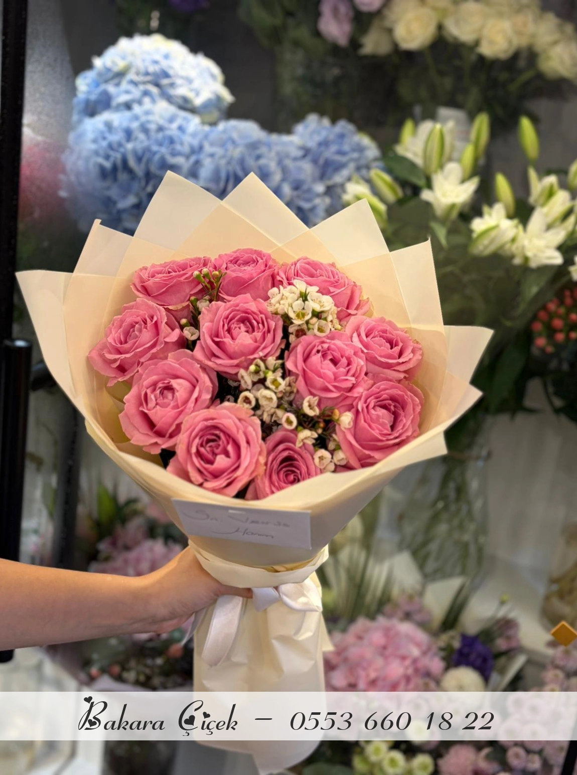 Premium 11'Li Pembe Gül Buketi