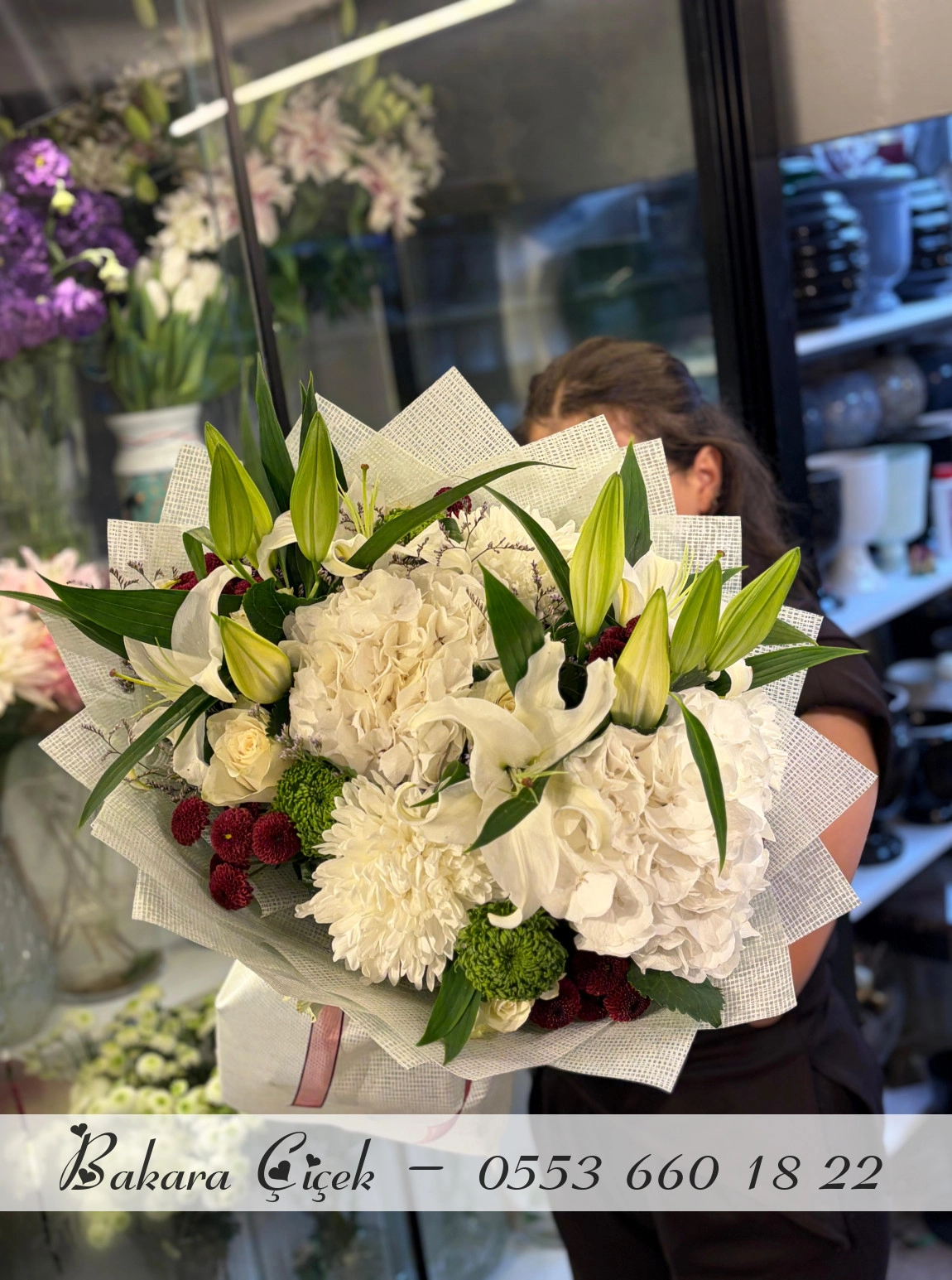 Premium Lilyum Ortanca Buketi
