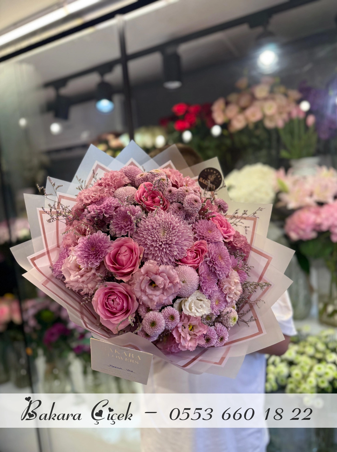 Premium Pembe Buket