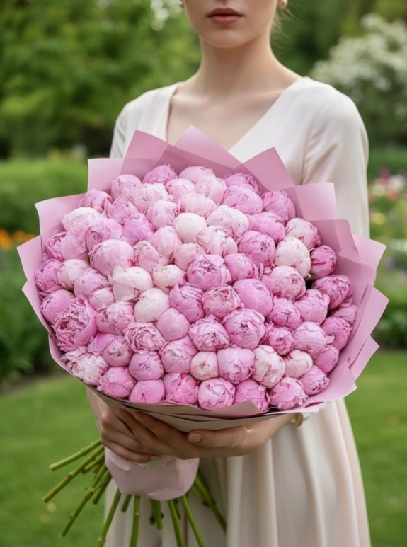 100’Lü Premium Pembe Şakayık