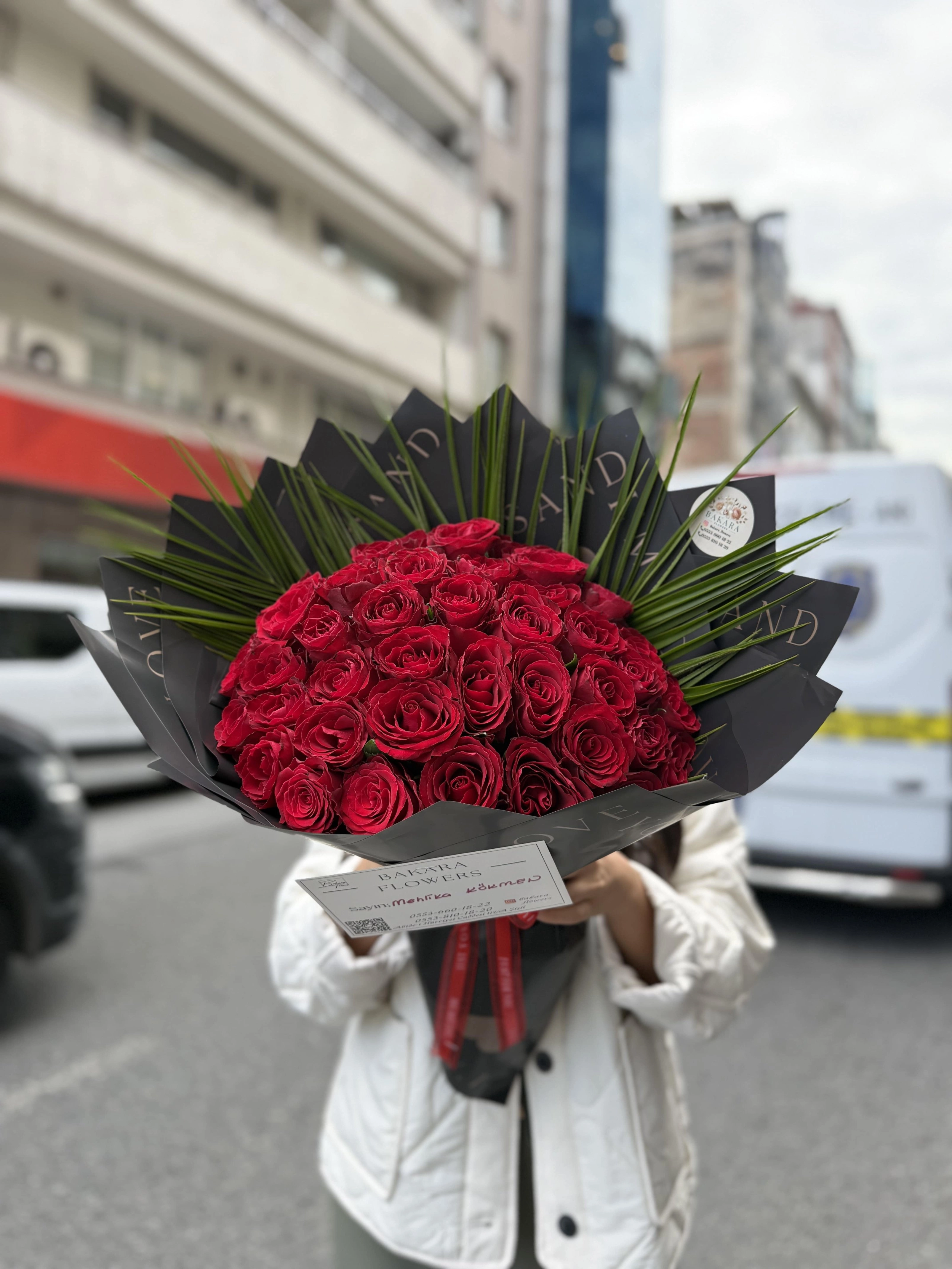 40’Lı İthal Kırmızı Gül