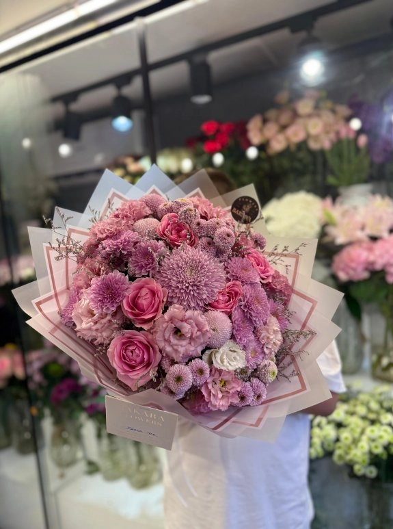 Premium Pembe Buket