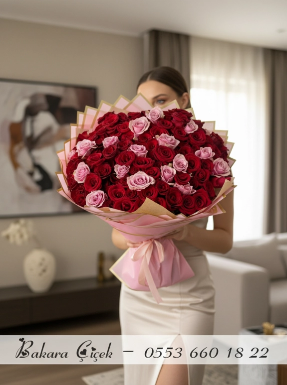 121 Adet Gül Buketi