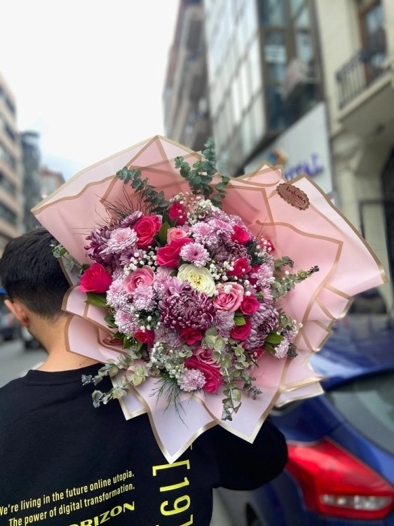 Renkli Gül-Anastasia Buketi